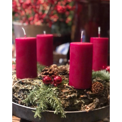 Adventskrans hndbundet p halm