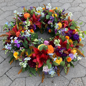 Rundpyntet krans havestil