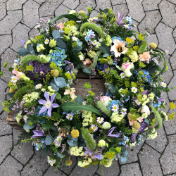 Rundpyntet krans havestil